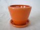 glazed ceramic flower pot
